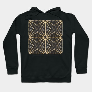 Black Gold Illustration Pattern The Solar System T-Shirt Print Hoodie